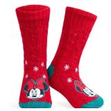 Disney Stitch Fluffy Socks Women Slipper Socks Stitch Gifts (Red Minnie)