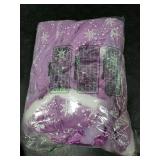 Hulaha Girls Warm Princess Velvet Hooded Cape Kids Play Party Cape Girls Dress up Coloak Purple 5-7Years