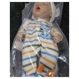CARANOVO Lifelike Reborn Baby Dolls - 12 Inch Full Body Vinyl Realistic Baby Doll Sleeping Newborn Real Life Small Baby Doll for 3 + Year Old Kids