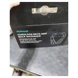 Nekteck Neck Back Massager with Heat, Cordless Shiatsu Shoulder Massager for Pain Relief Deep Tissue, Electric 3D Kneading Massage Pillow for Body Muscle