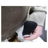 PRITECH Facial Cleansing Brush, Rechargeable Silicone Face Scrubber with Heat Massage End, Vibrating Exfoliator Scrubber for Deep Cleaning, Waterproof Face Brush for Women and Men (Black)