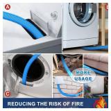 Sealegend 2 Pieces Dryer Vent Cleaner Kit and Dryer Lint Brush Vacuum Hose Attachment Brush Lint Remover Power Washer and Dryer Vent Vacuum Hose Replacement Parts