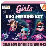 Butterfly EduFields 100+ STEM Projects | Girls Mini Engineering Kit for Ages 8 10 12 15 Years | Ultimate DIY Science Experiments for Kids | Educational Engineering Toys Best Birthday Gift idea