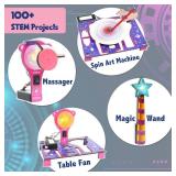 Butterfly EduFields 100+ STEM Projects | Girls Mini Engineering Kit for Ages 8 10 12 15 Years | Ultimate DIY Science Experiments for Kids | Educational Engineering Toys Best Birthday Gift idea