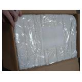 Greenstell Vanity Stool Chair Faux Fur with Storage, 15.7L x 11.8W x 19.4H Soft Ottoman 4 Metal Legs with Anti-Slip Feet, Furry Padded Seat, Modern Multifunctional Chairs for Makeup, Bedroom White