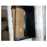 Greenstell Vanity Stool Chair Faux Fur with Storage, 15.7L x 11.8W x 19.4H Soft Ottoman 4 Metal Legs with Anti-Slip Feet, Furry Padded Seat, Modern Multifunctional Chairs for Makeup, Bedroom White