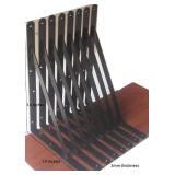 8 Pack L14 x H 10 Black Heavy Duty Shelf Brackets with Screws Metal Shelf Brackets Shelf Support Angle Brackets for Shelves L Brackets Heavy Duty Floating Shelf