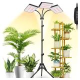 2024 LBW Grow Lights for Indoor Plants with Stand, 642 LEDs Full Spectrum Standing Plant Light, Tall Floor Plant Lamp with 3/6/12H Timer, 6 Brightness, 3 Modes, 63  Adjustable Tripod