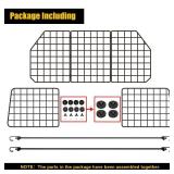 Gtongoko Dog Car Barriers for SUVs, Vehicles, Cars, Trucks, Upgraded Adjustable Heavy-Duty Wire Mesh Pet SUV Barriers Universal-Fit, Car Accessories Safety Travel, 2pcs 51.2In Elastic Ropes Included
