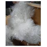 Hotop 252 ft Christmas Garland for Christmas Decorations Non Lit Soft Green Garland for Outdoor or Indoor Use Artificial Plastic Greenery Holiday Garden Wedding Party Decoration (White)