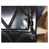 Lanpn Metal Christmas Tree Collar 20 inch, Christmas Tree Ring Collar for Small Mini Pencil Xmas Stand Cover Real Artificial Trees Indoor Outdoor Decoration (Bronze, Diamond)