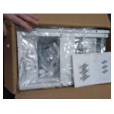 Vincona Slim Rolling Storage Cart, 4 Tier Metal Narrow Utility Cart with Handle and Wood Top, Multifunctional Small Mobile Shelf Unit Organizer Trolley for Laundry, Bathroom, Kitchen