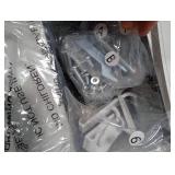 Vincona Slim Rolling Storage Cart, 4 Tier Metal Narrow Utility Cart with Handle and Wood Top, Multifunctional Small Mobile Shelf Unit Organizer Trolley for Laundry, Bathroom, Kitchen