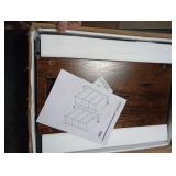 TUTOTAK Small Narrow LED End Table with Charging Station, Side Table Outlets, Nightstand with 2 Cloth Drawers, Set of 2, Couch Table, for Living Room, Bedroom, Bedside, Brown TB01BB056