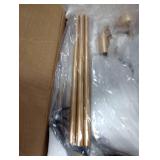 Gold Chandelier for Dining Room Light Fixture, 4 Light Entryway Light Fixture, Adjustable Modern Farmhouse Chandelier Foyer Lighting Fixtures Rustic Kitchen Chandelier for Entryway, Foyer, Living Room