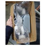 HBTower Potty Training Seat with Step Stool Ladder for Toddlers, Adjustable Kids Toilet Seat with Splash Guard, Anti-Slip Pads & Safety Handles, Comfortable Potty Chair for Boys & Girls (Grey)