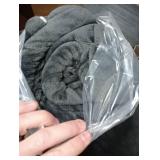 Bedsure GentleSoft Sherpa Fleece Blankets Queen Size for Bed - Thick and Warm Throw for Women and Men, Soft Fuzzy Plush Queen Blanket for Winter, Charcoal, 90x90 Inches