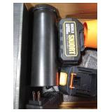 SNJORT Leaf Blower Cordless with Battery and Charger,980,000 RPM,Extended Nozzle,Lightweight Handheld Design,Blower for Patio, Lawn, Yard, Deck Cleaning Reddish Orange