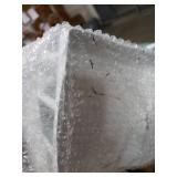 DECORKEY Lanterns Decorative Indoor & Outdoor, Medium Hanging Home Decor, Vintage Metal Decorative Candle Lanterns for Outdoor Patio Wedding Party White with Black Brush