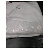 Diraysid 100% Blackout White Curtains Linen Curtains for Bedroom Grommet Thermal Insulated Room Darkening Drapes (2 Panels, W52 x L84 Inch)