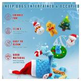 XIHULGJIN Christmas Dog Toys, Octopus Dog Toy with 10 Pcs Small Dog Toy, Crinkle Plush Dog Toy for Puppies, Interactive Holiday Pet Toys Sets (Blue)