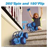 MaxTronic Amphibious Remote Control Car,Rechargeable RC Cars Toy 360° Flips Rotation Stunt Crawler 15KM/H 4WD All Terrain Outdoor Indoor Toy for Kids Boys Girls 3-12