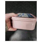 Pink Bento Lunch Box with Utensils
