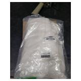 River Dream White Fabric Shower Curtain or Liner with Sheer Window, No Liner Included or Needed, Water Repellent, Machine Washable, 71x74 inches