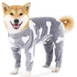 COCHPR Dog Fleece Pajamas - Large Size