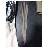 Super Mini Stick Welder Machine,110V 250A ARC Portable MMA Welding Machine for Beginners,Welding Machine with Welding Rod Tools,IGBT Inverter Welder,Hot Start Arc Force Anti-stick (Orange)