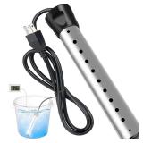 2000W Immersion Water Heater,Portable Electric Water Heater with 304 Stainless Steel Guard & Thermometer,Fast Heating for 5 Gallon of Water in Minutes for Buckets, Bathtubs,Basins,Tanks