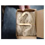 COMFORING 100pcs Burlap Napkin Rings with Wired Edge Disposable Napkin Rings Napkin Bands for Country Wedding Decorations Party Dinner Table Decorations