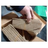 COMFORING 100pcs Burlap Napkin Rings with Wired Edge Disposable Napkin Rings Napkin Bands for Country Wedding Decorations Party Dinner Table Decorations