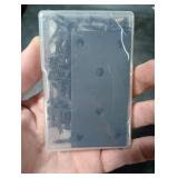 HOUYITOU 6PCS 3.11 x 1.57 inch Black Flat Mending Plate, Metal Bracket with Holes, Straight Steel Brace Fixing Joining Plate for Wood with 36PCS Screws