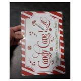 Artlunar Vintage Christmas Decor Gifts Rustic Candy Cane Lane Traditional Christmas Sweets&Treats Tin Sign for Home Farmhouse Kicthen Cafe Bar Wall Decor 8 x 12 Inch (3247)