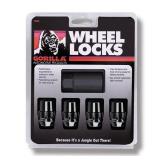 Gorilla Automotive 71631NBC Acorn Black Chrome Wheel Locks (12mm x 1.50 Thread Size) Pack of 4
