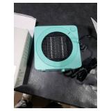 Gaiatop Mini Space Heater, Lightweight PTC Ceramic Fast Heating 500W Energy Efficient for Indoor Use, Overheating & 45° Tip-Over Protection, Portable Desk Electric Heaters for Office Home Green