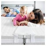 HITOMEN Bed Bridge, Twin to King Bed Converter Kit, Bed Gap Filler with Strap, Mattress Connector