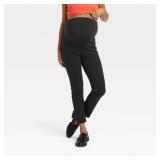 Over Belly Ponte Skinny Maternity Pants - Isabel Maternity by Ingrid & Isabel Black S Size : Midweight Knit, Ultimate Stretch, High Rise (Set of 6) - Retail: $180