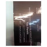 95"x52" Insulated Back Tab Blackout Window Curtain Panels Blue - Lush Dcor: Noise Reduction, Energy Efficient, Thermal