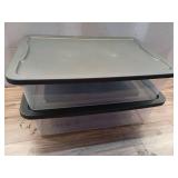 Homz Snaplock 28 Quart Clear Underbed Storage Container with Grey Lid  Set of 2 - Retail: $50