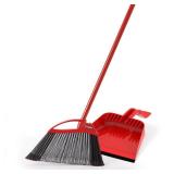 O-Cedar PowerCorner Pet Pro Angle Broom with Step on Dust Pan (3-Piece Handle)