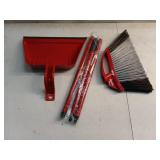 O-Cedar PowerCorner Pet Pro Angle Broom with Step on Dust Pan (3-Piece Handle)