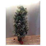 National Tree Company 3ft. Glittery Bristle® Pine Tree with LED Lights - Retail: $70