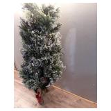 National Tree Company 3ft. Glittery Bristle® Pine Tree with LED Lights - Retail: $70