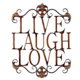 DecMode Brown Iron Traditional Wall decor