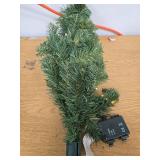 Nearly Natural 2ft. Green Artificial Christmas Tree with 35 LED Lights and 72 Bendable Branches (Missing Part of Stand)