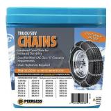 Peerless Chain 0322930 Truck Tire Chain with Rubber Tighteners, 1 Pair, Winter Tire Chains - Retail: $140
