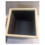 Yellow Storage Ottoman with Lid