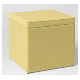 Yellow Storage Ottoman Cube